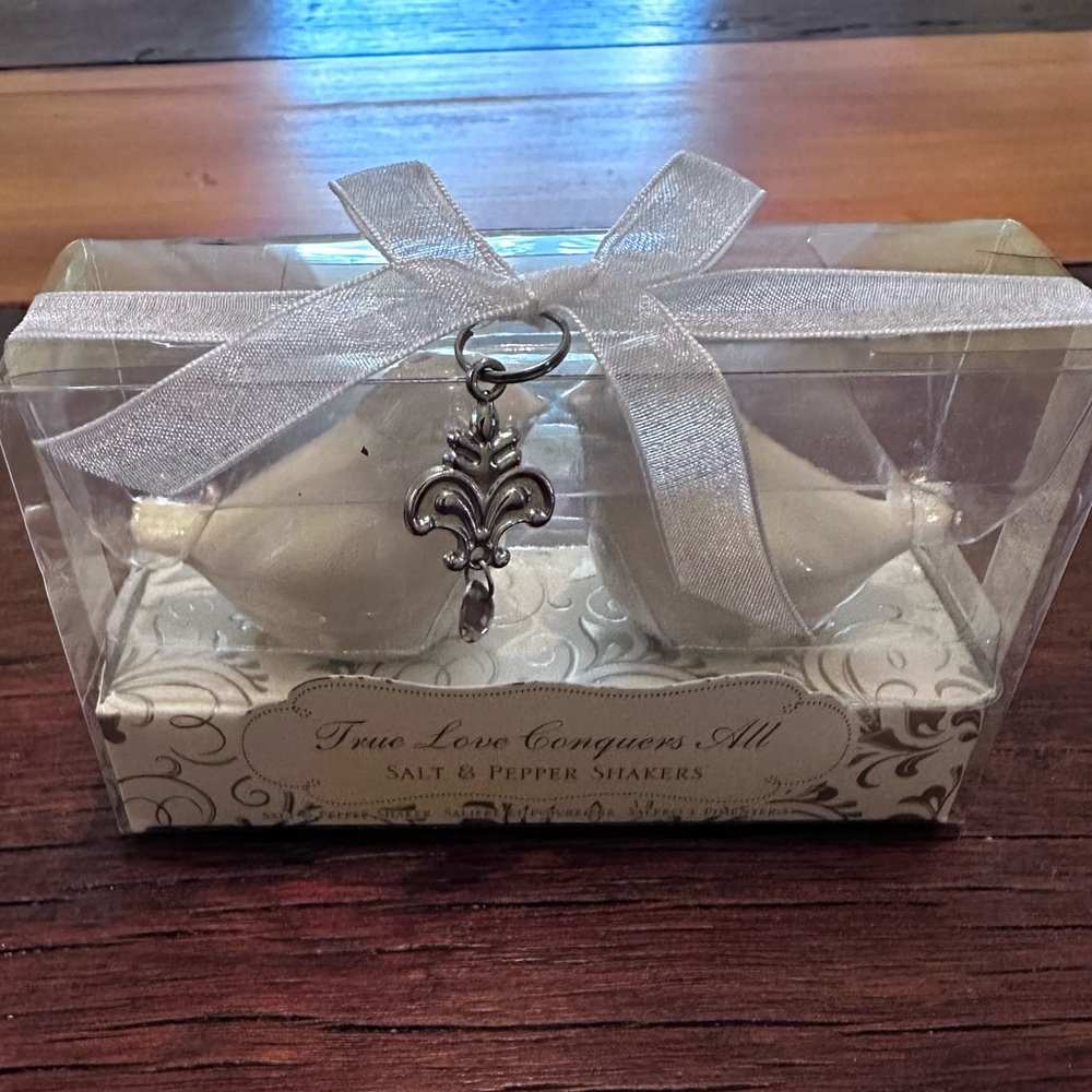Disney Fairy Tale Weddings True Love Salt and Pepper Shakers; Kate Aspen Inc.